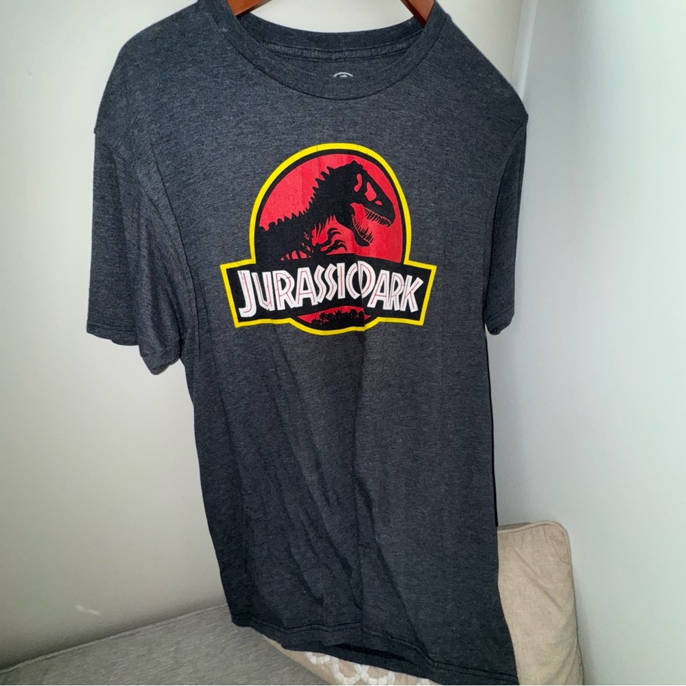 Jurassic Park Gray Short Sleeve Tee